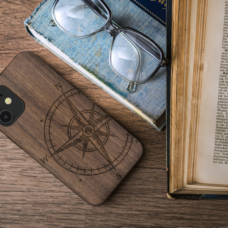 kwmobile Case Compatible with Apple iPhone 12 mini Case Phone Cover TPU Cell Phone Cover Compass Vintage