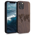 kwmobile Case Compatible with Apple iPhone 12 / iPhone 12 Pro Case - Phone Cover - TPU Phone Case Compass Vintage