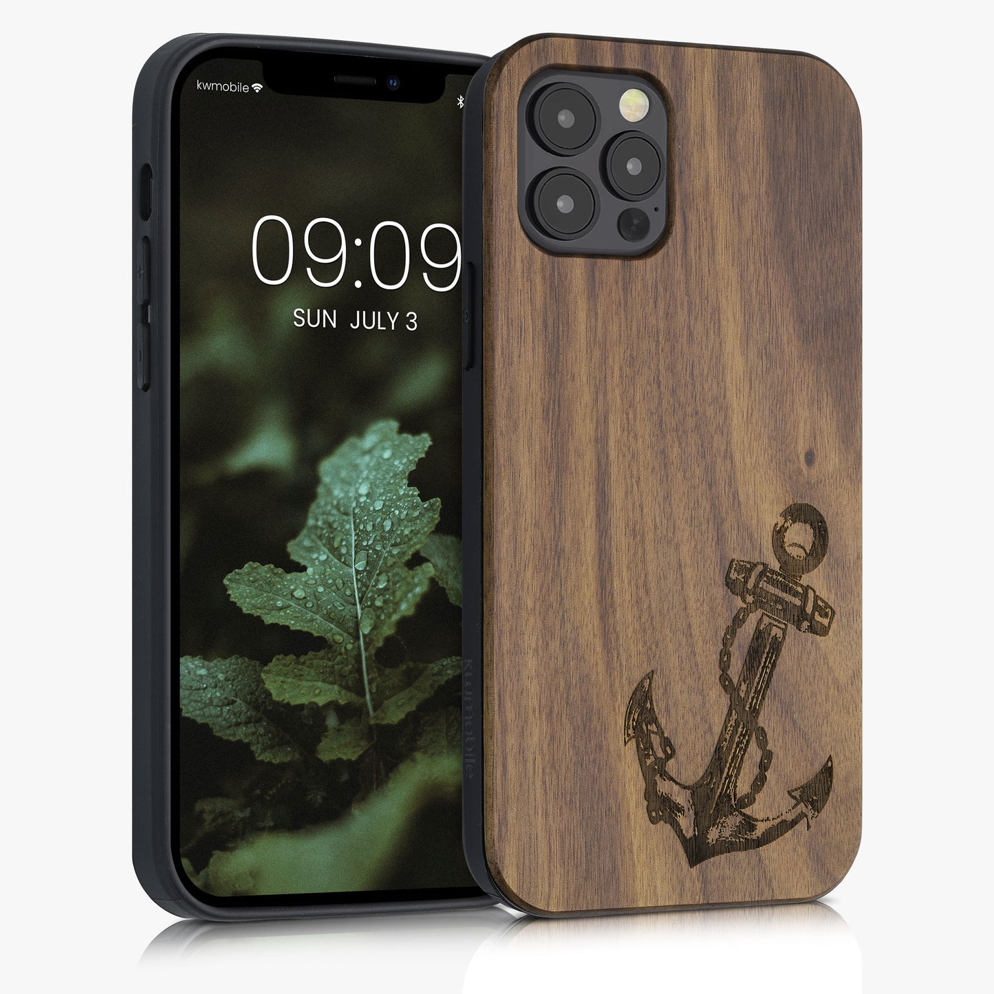 kwmobile Case Compatible with Apple iPhone 12 / iPhone 12 Pro Case - Phone Cover - TPU Phone Case Compass Vintage