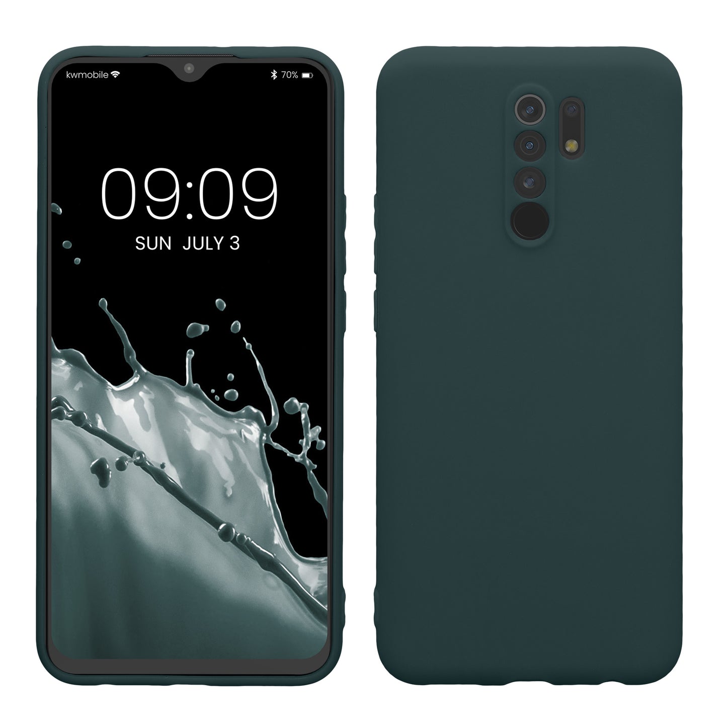 kwmobile Phone Case for Xiaomi Redmi 9 - Soft Phone Silicone Case - Protective Cover