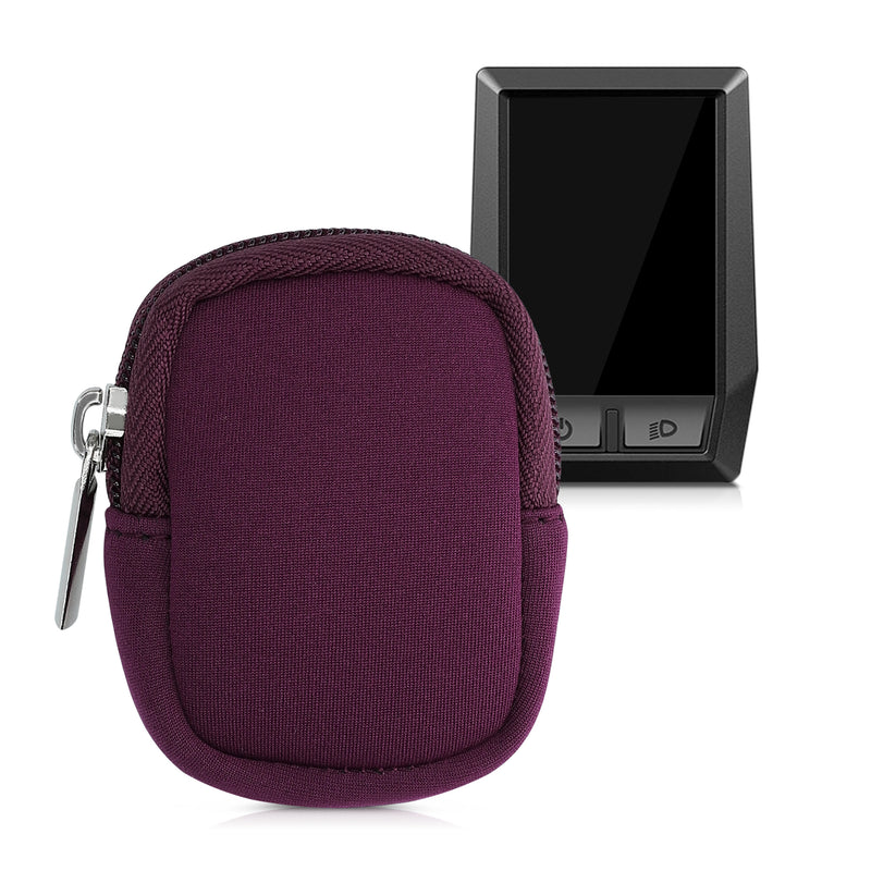 kwmobile Tasche kompatibel mit Bosch Kiox / Kiox 300 - E-Bike Computer Neopren Hülle - Schutztasche Brombeere Brombeere  