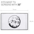 kwmobile 32" TV Cover Indoor Television Cover Screen Protector Cover TV Screen Dust Cover TV Cover