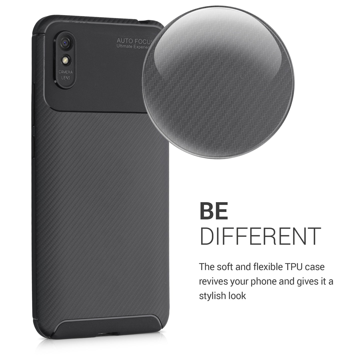 kwmobile Case Compatible with Xiaomi Redmi 9A / 9AT - Silicone Phone Cover