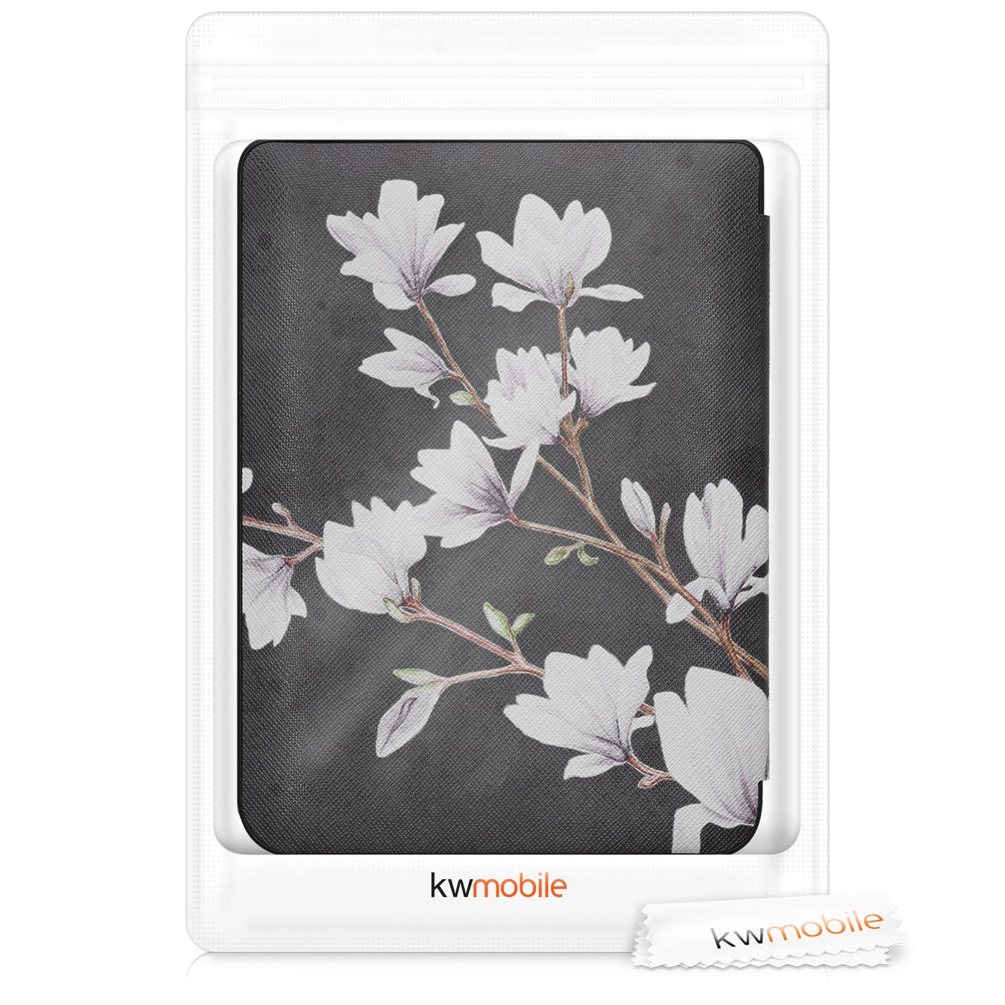 kwmobile Case Compatible with Kobo Nia - Faux Leather Cover - eReader Cover Case