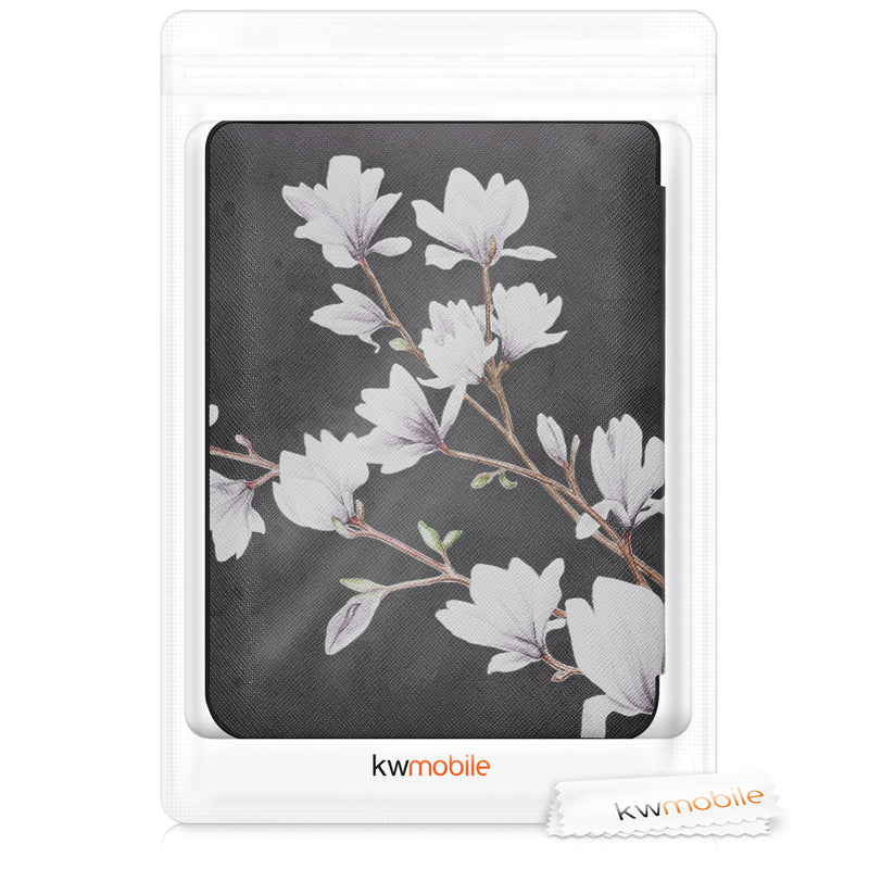 kwmobile Case Compatible with Kobo Nia - Faux Leather Cover - eReader Cover Case