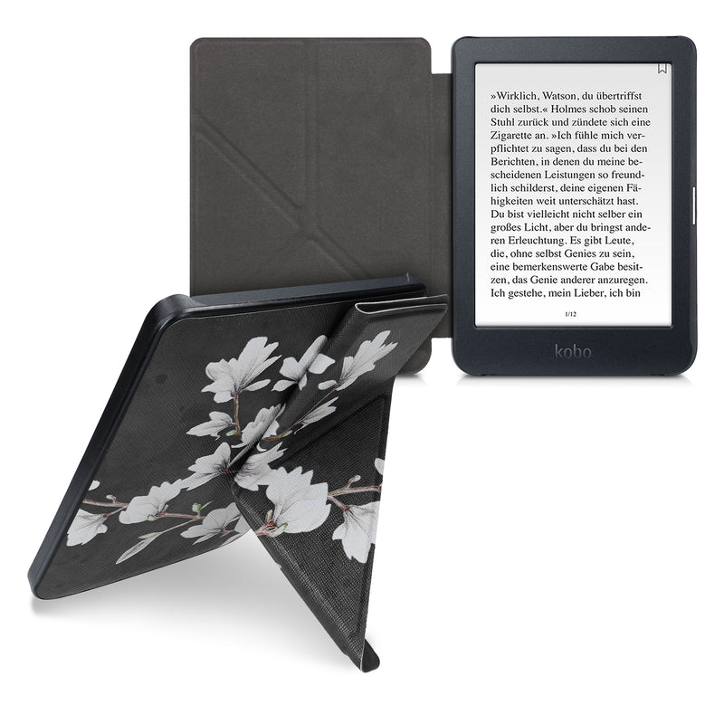 kwmobile Case Compatible with Kobo Nia - Faux Leather Cover - eReader Cover Case