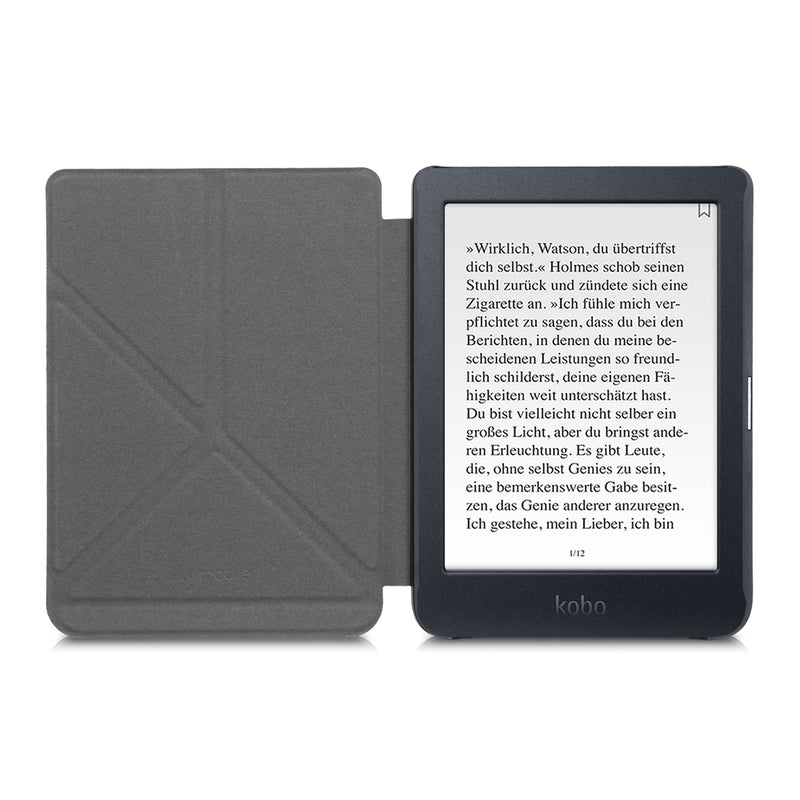 kwmobile Case Compatible with Kobo Nia - Faux Leather Cover - eReader Cover Case
