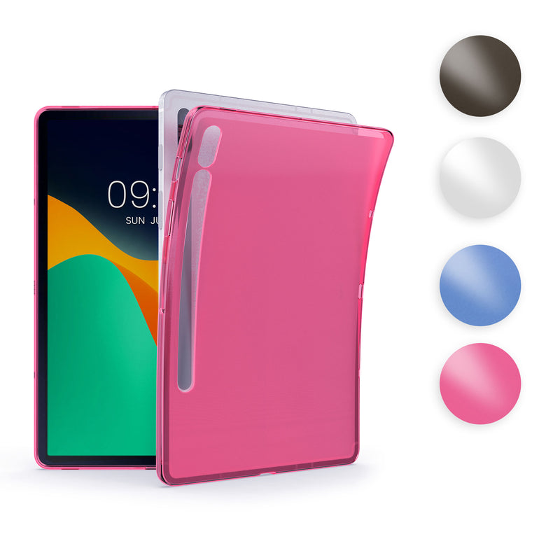 kwmobile Hülle kompatibel mit Samsung Galaxy Tab S9 / S8 / S7 Hülle - weiches TPU Silikon Case transparent - Tablet Cover Transparent Transparent  