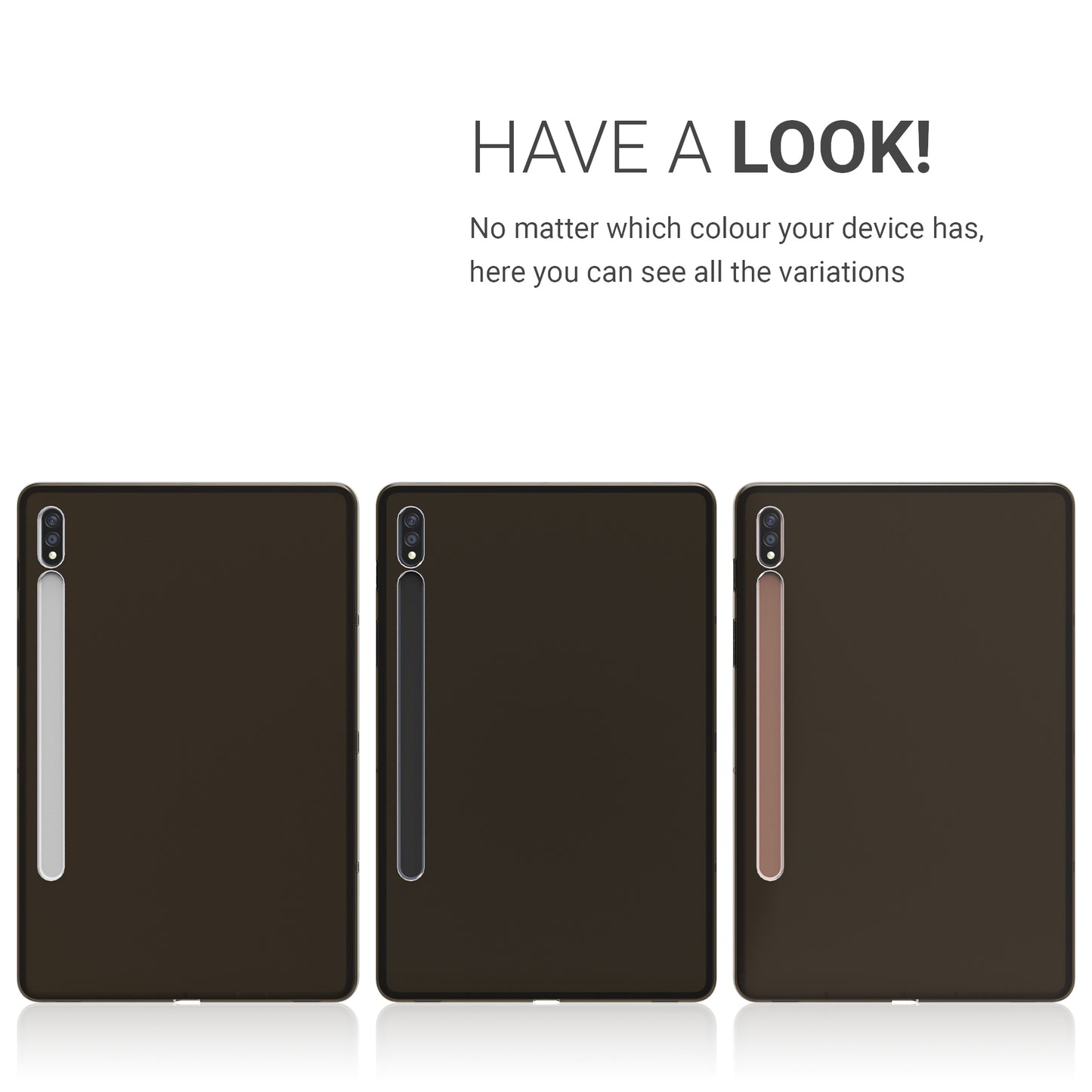 Silicone Case Compatible with Samsung Galaxy Tab S9 / S8 / S7