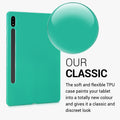 kwmobile Protective Case Compatible with Samsung Galaxy Tab S10/S9FE/S9/S8/S7 - Silicone Case - Tablet Cover