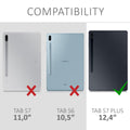 2x Screen Protector compatible with Samsung Galaxy Tab S7 Plus / Tab S7 FE