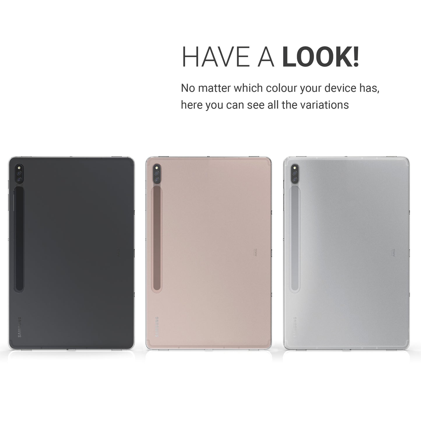 kwmobile Case Compatible with Samsung Galaxy Tab S8+ Plus / Galaxy Tab S7+ Plus Case Tablet Cover