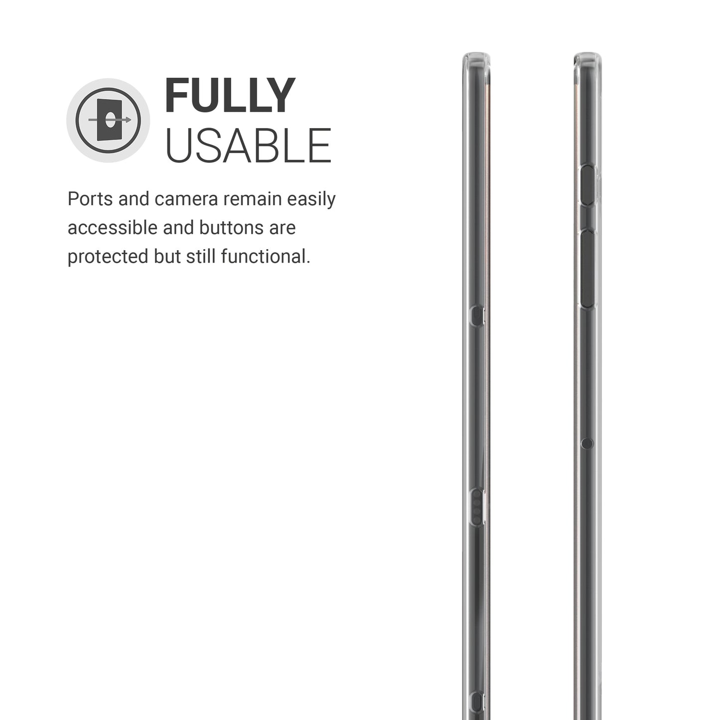 kwmobile Case Compatible with Samsung Galaxy Tab S8+ Plus / Galaxy Tab S7+ Plus Case Tablet Cover