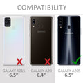 kwmobile Phone Case for Samsung Galaxy A20s Cover Wireless Charging Protective Case