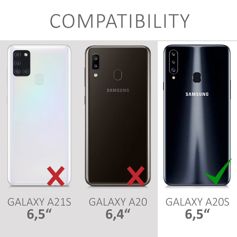 kwmobile Phone Case for Samsung Galaxy A20s Cover Wireless Charging Protective Case