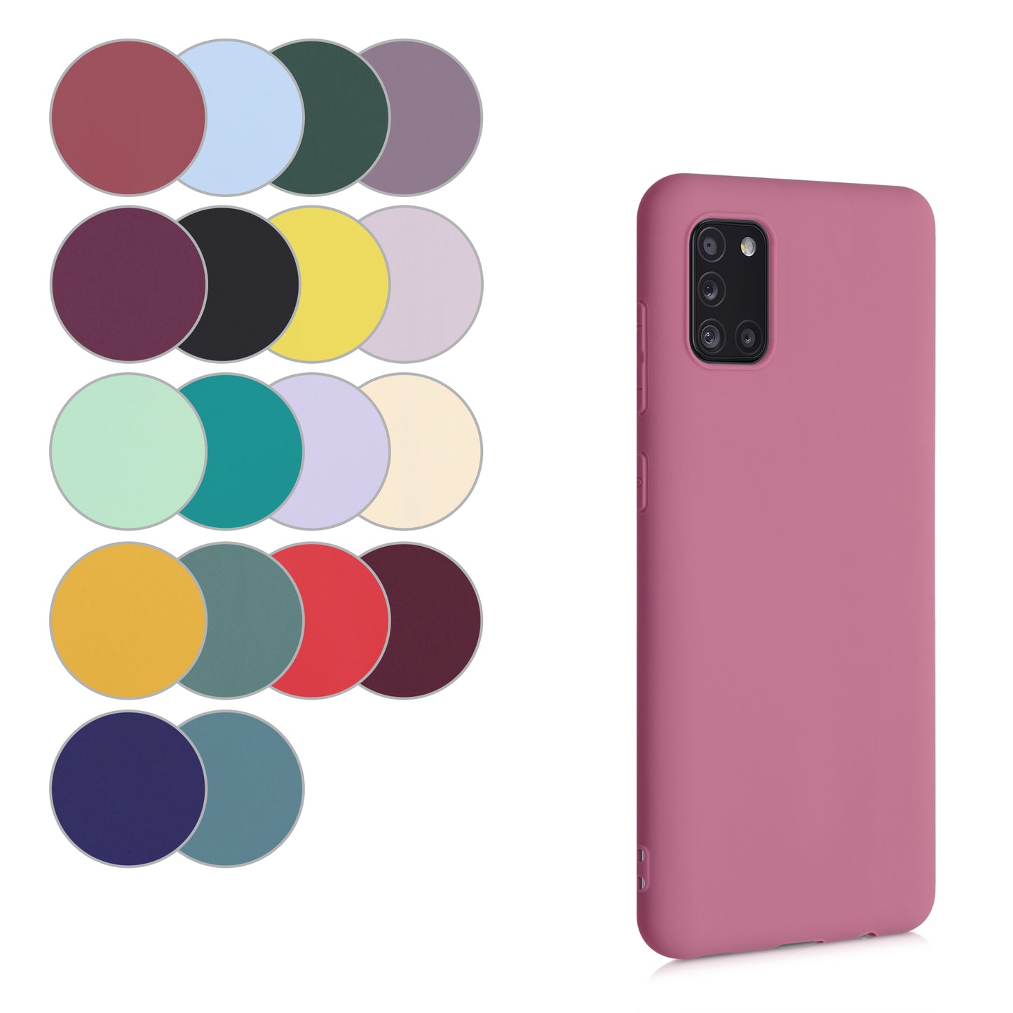 kwmobile Phone Case for Samsung Galaxy A31 Case Wireless Charging Protective Cover