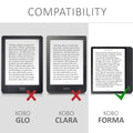 kwmobile Protective Case for Kobo Forma Case - eReader Flip Case with Auto Sleep Function