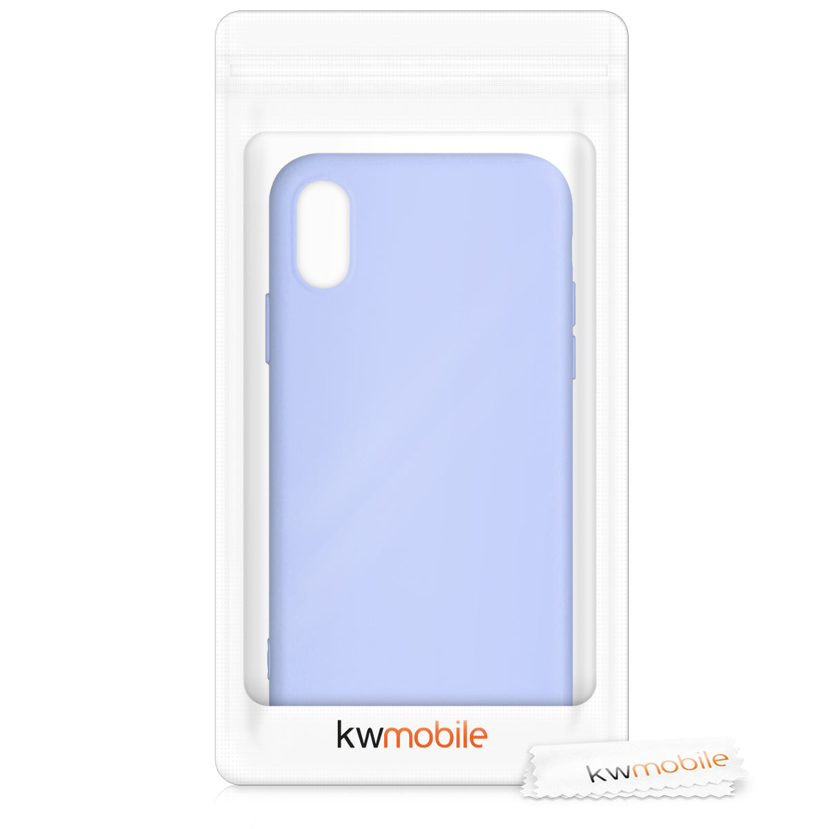 kwmobile Case Compatible with Apple iPhone XS - Rubberized Silicone Phone Case - Protective Cover for Wireless Charging - Case