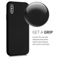kwmobile Case Compatible with Apple iPhone XS - Rubberized Silicone Phone Case - Protective Cover for Wireless Charging - Case