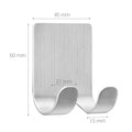 kwmobile Self-Adhesive Razor Holder for Various Surfaces Wet Shaver Holder Set Wall Hook