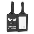 kwmobile Luggage Tag Address Tag Name Tag School Bag Luggage Tag Travel Luggage Tag Don't touch my Suitcase