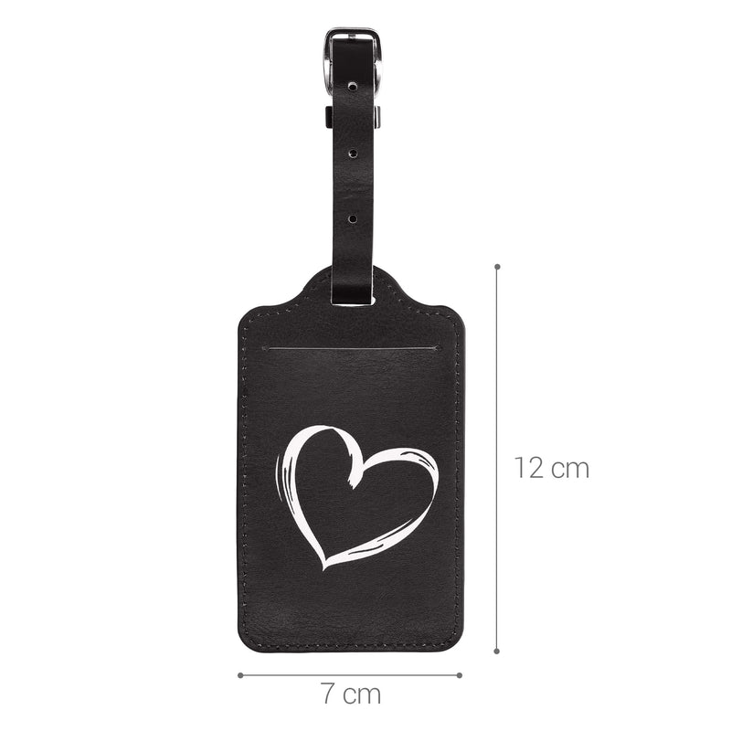 kwmobile Luggage Tag Address Tag Name Tag School Bag Luggage Tag Travel Luggage Tag Don't touch my Suitcase