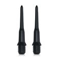kwmobile 50x Kunststoff Spitzen für Darts - 2BA Gewinde - Ersatz Dartspitzen für Dartpfeile - Dart Ersatzspitzen Set für bis zu 50 Darts Schwarz  [dsg02]