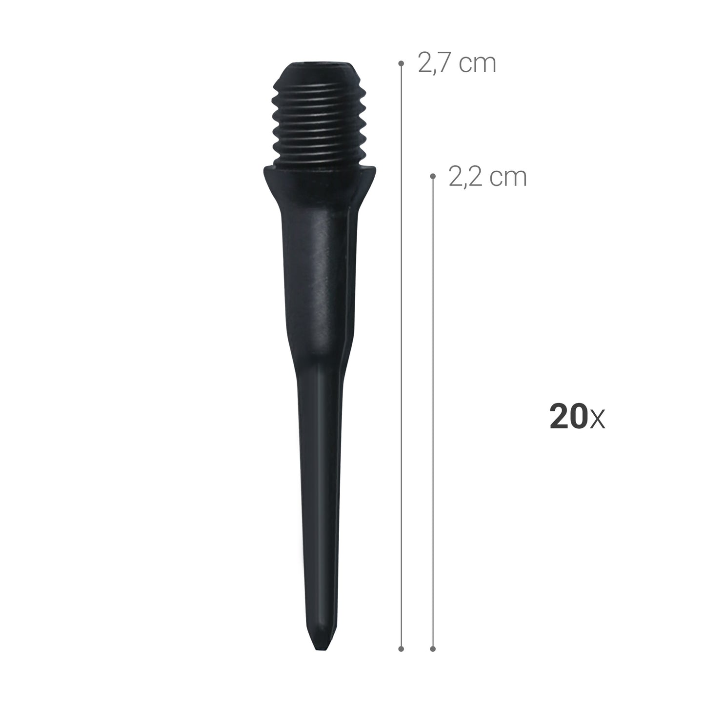 Plastic Tips 2BA Thread for Darts