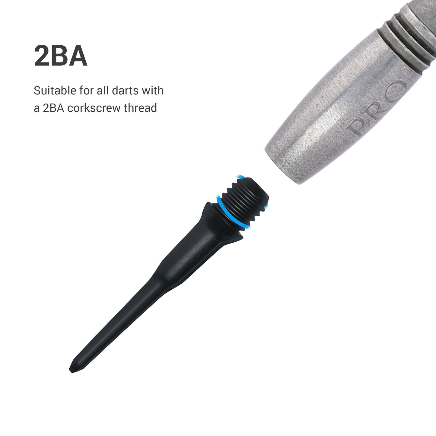 Plastic Tips 2BA Thread for Darts