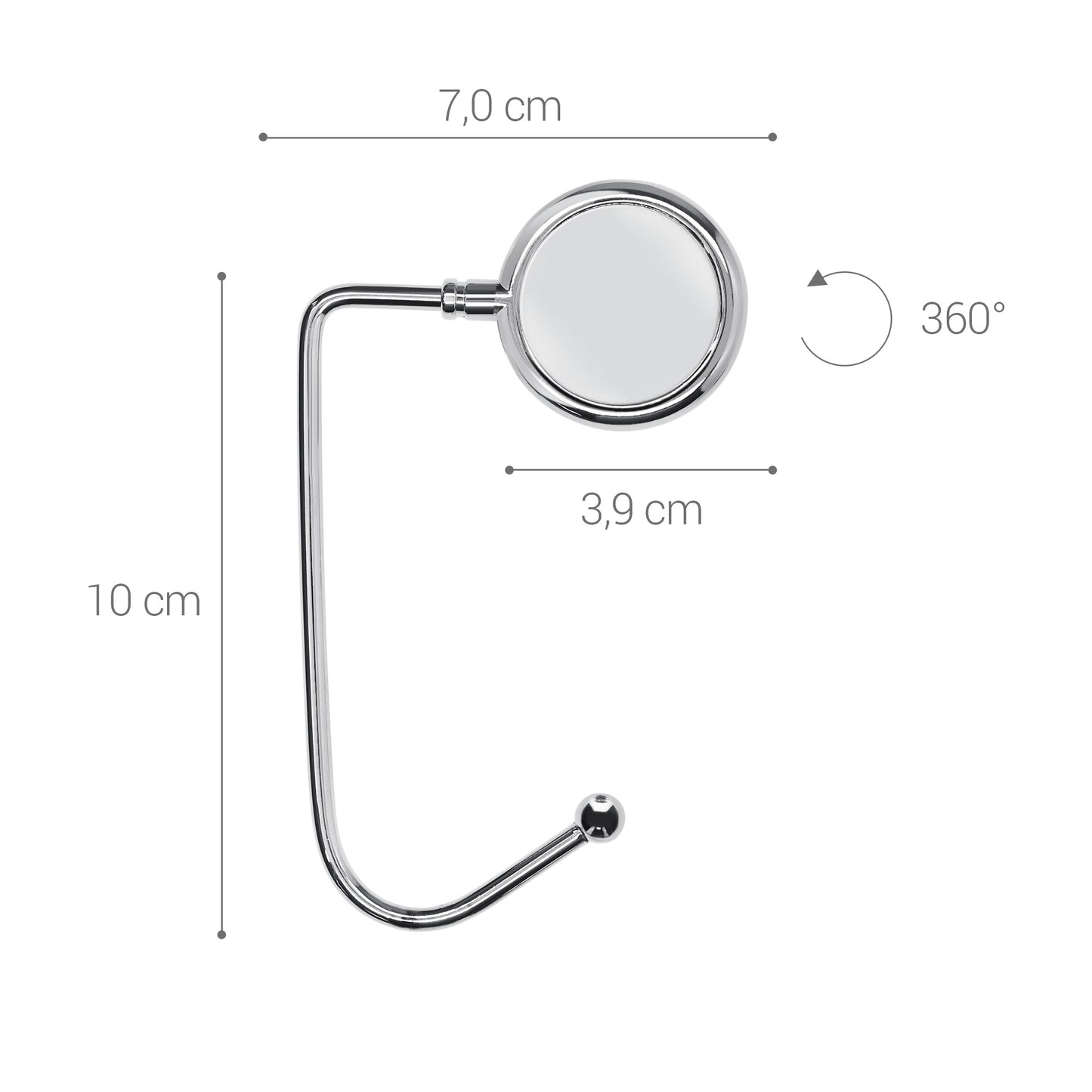 kwmobile Table Handbag Holder - Bag Hook - Bag Hanger - Bag Holder Hook - Table Hook Set
