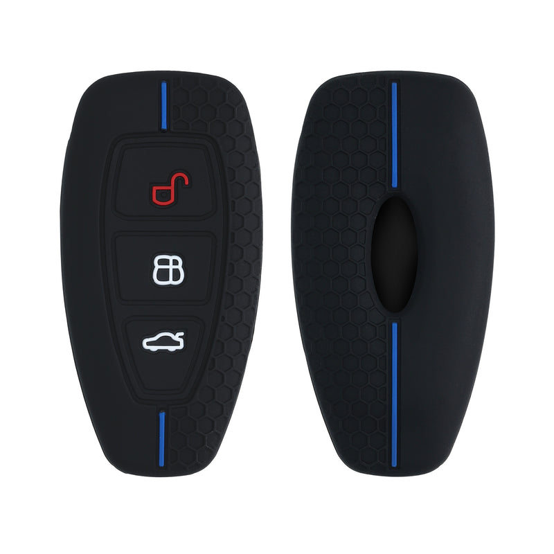 kwmobile Car Key Cover Compatible with Ford 3-Button Car Key Keyless Go Case