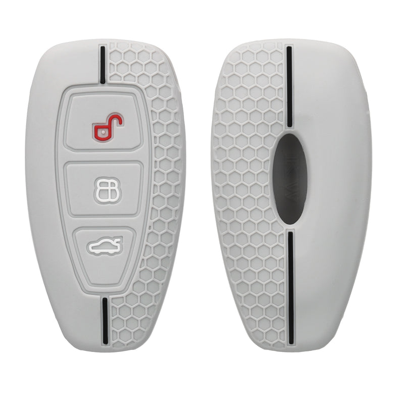 kwmobile Car Key Cover Compatible with Ford 3-Button Car Key Keyless Go Case