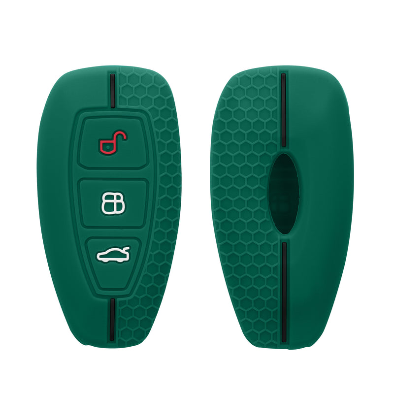kwmobile Car Key Cover Compatible with Ford 3-Button Car Key Keyless Go Case