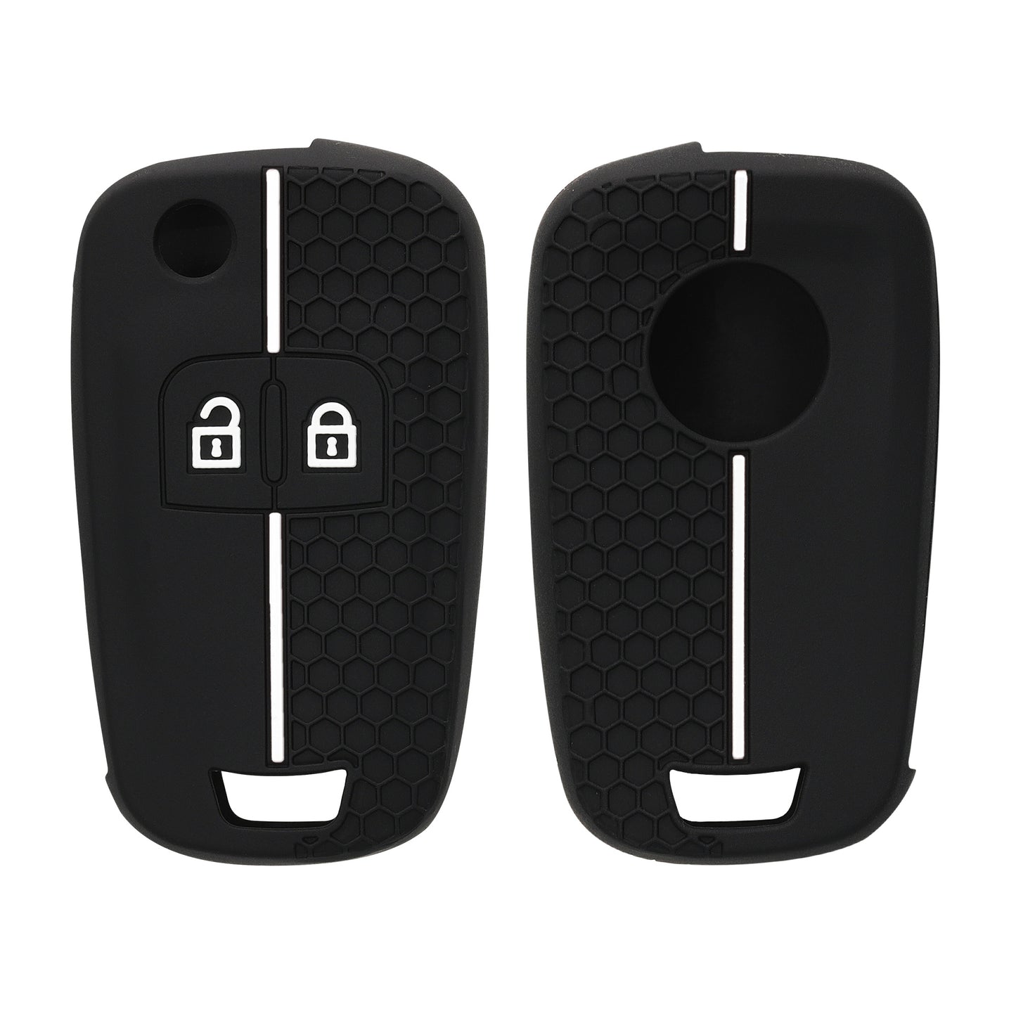 kwmobile Car Key Protection Cover Compatible with Opel Chevrolet 2-Button Folding Car Key Fob