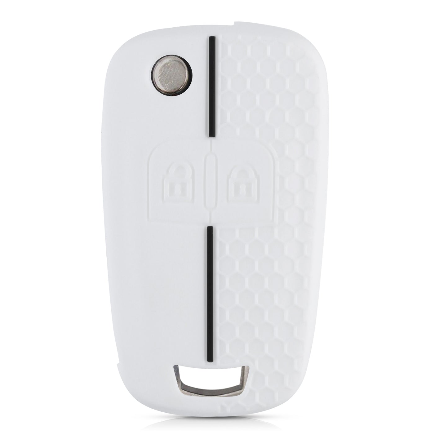 kwmobile Car Key Protection Cover Compatible with Opel Chevrolet 2-Button Folding Car Key Fob