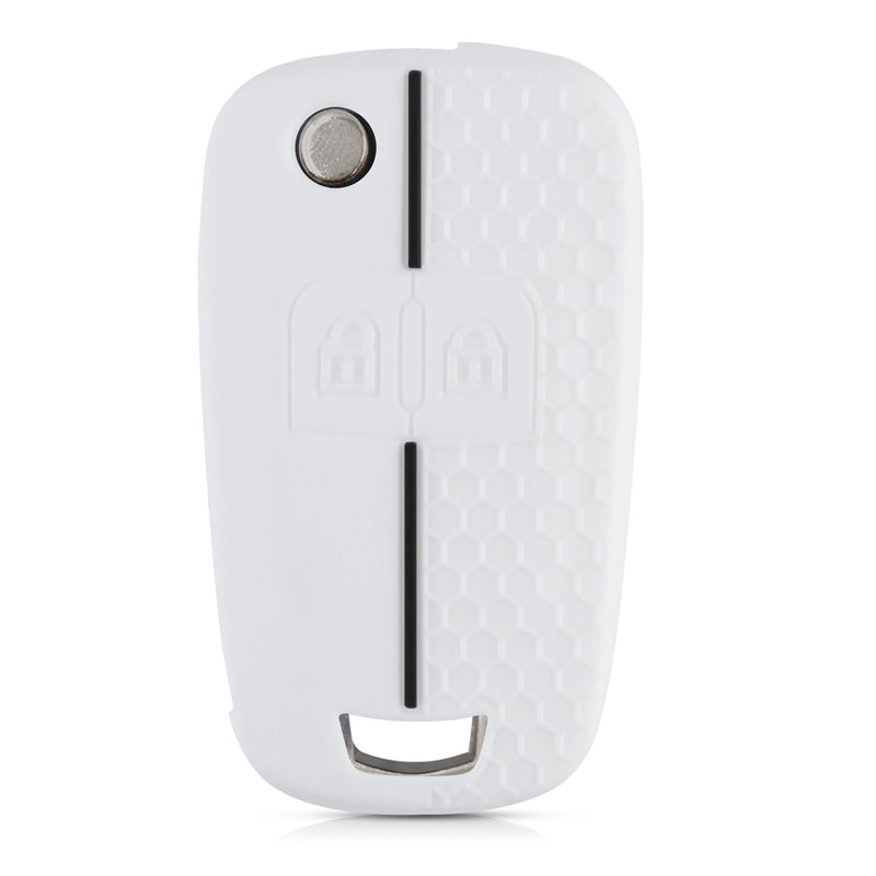 kwmobile Car Key Protection Cover Compatible with Opel Chevrolet 2-Button Folding Car Key Fob