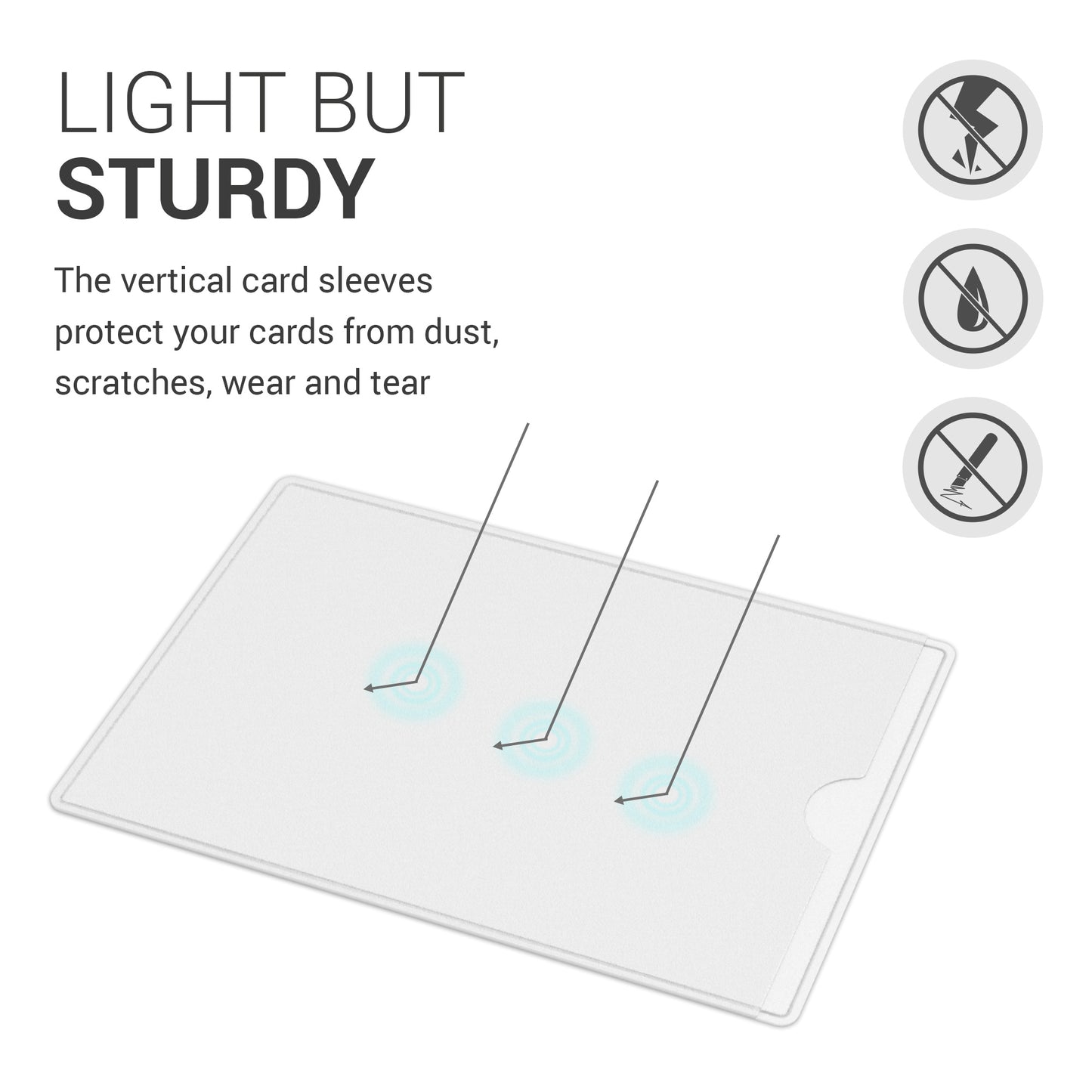 kwmobile Credit Card Sleeve Set for Credit Card, Debit Card, Health Insurance Card, Card Protector