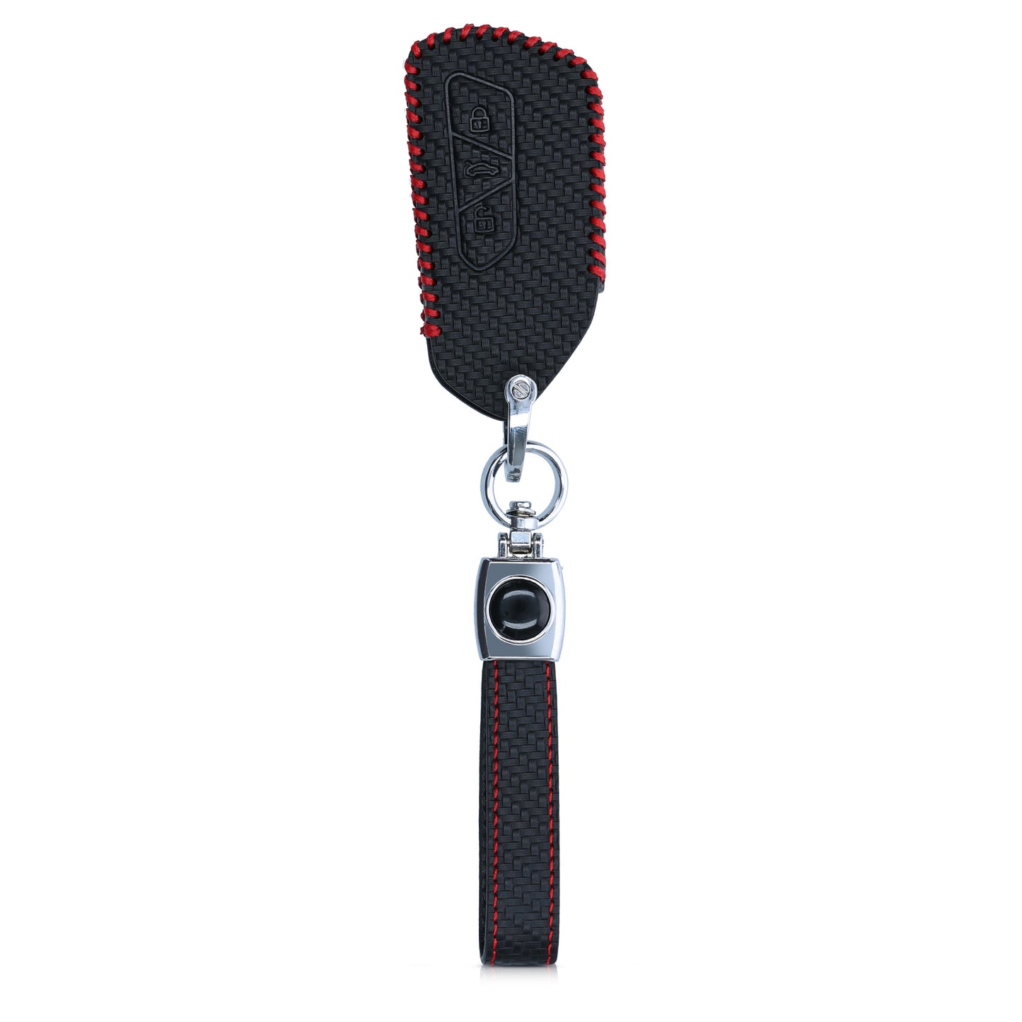 kwmobile Car Key Cover Compatible with VW Golf 8 3-Button Car Key Protective Case Cover