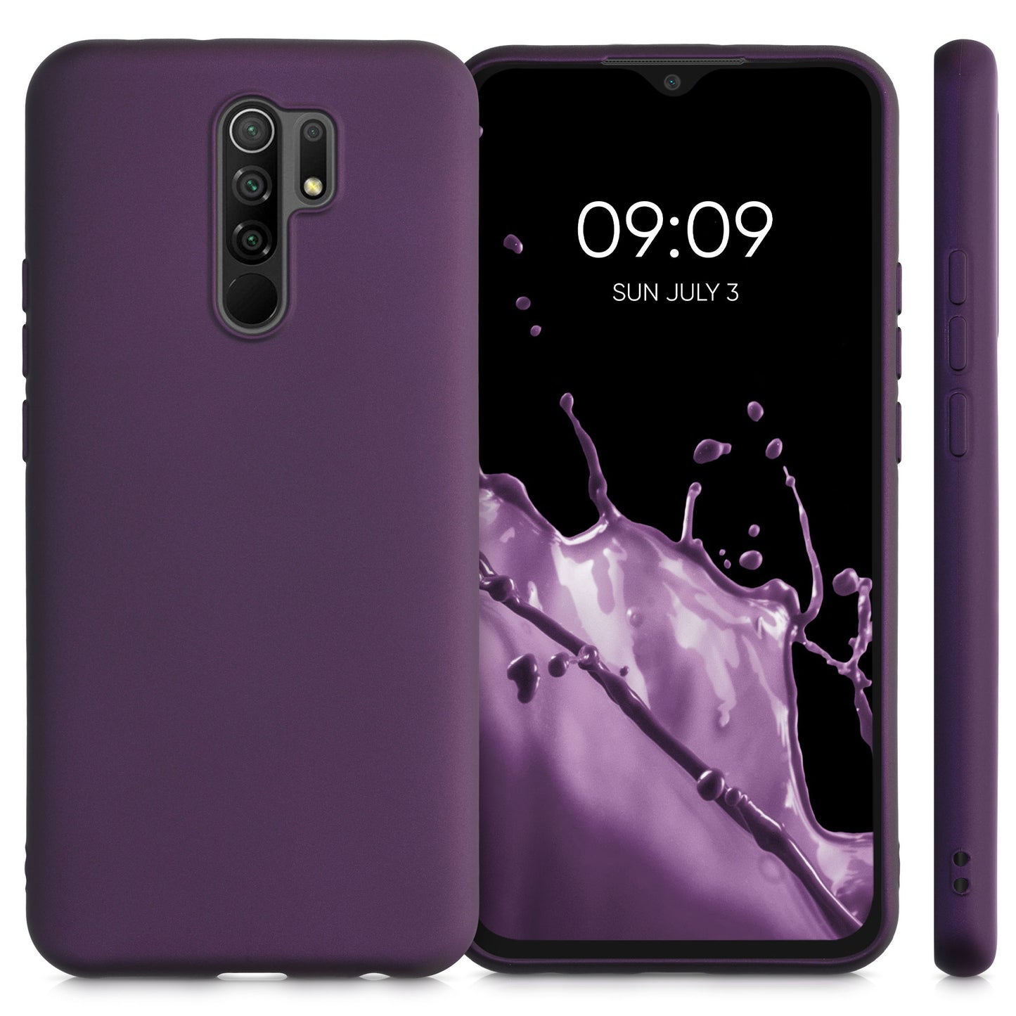 kwmobile Phone Case for Xiaomi Redmi 9 Case - Silicone Protective Cover