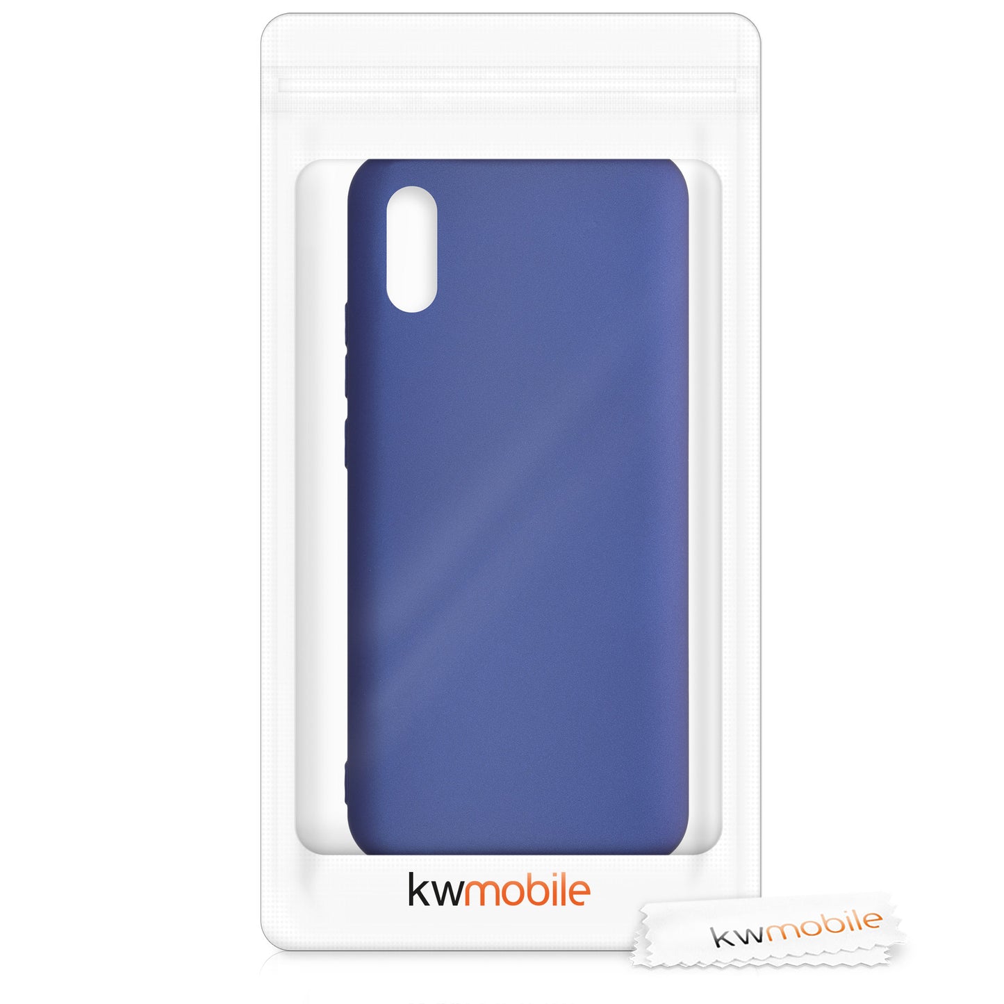 kwmobile Phone Case for Xiaomi Redmi 9A / 9AT - Silicone Case Metallic Shimmering - Protective Cover