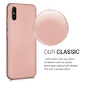 kwmobile Phone Case for Xiaomi Redmi 9A / 9AT - Silicone Case Metallic Shimmering - Protective Cover