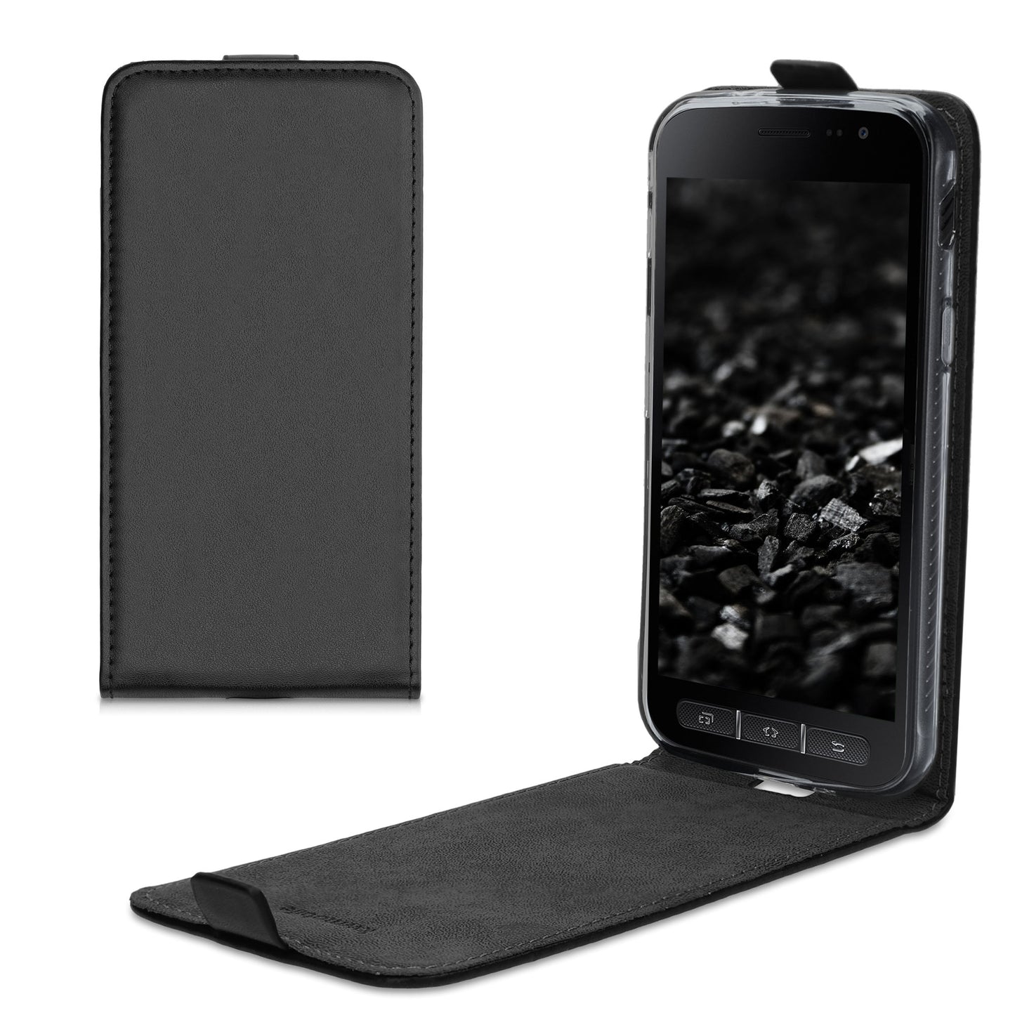 kwmobile Cover compatible with Samsung Galaxy Xcover 4 / 4S - Cell Phone Case - Flip Case