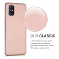 kwmobile Phone Case for Samsung Galaxy M51 - Shimmering Silicone Case - Protective Cover