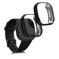 kwmobile Protective Case for Fitbit Versa 3 / Sense Full Body Display Cover Set