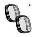kwmobile Protective Case for Fitbit Versa 3 / Sense Full Body Display Cover Set