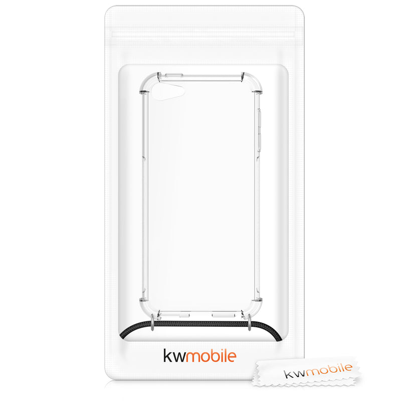 kwmobile Case compatible with Apple iPod Touch 6G / 7G (6th and 7th Generation) - with Lanyard - Silicone Protective Case