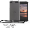 kwmobile Case compatible with Apple iPod Touch 6G / 7G (6th and 7th Generation) - with Lanyard - Silicone Protective Case