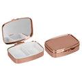 kwmobile Pill Box with 2 Compartments - Small Pill Case - Portable Medicine Box