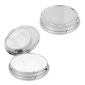 kwmobile Pill Box with 3 Compartments - 5.2 x 1.7cm - Round Tablet Box - Container