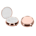 kwmobile Pill Box with 3 Compartments - 5.2 x 1.7cm - Round Tablet Box - Container